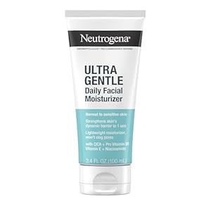 Neutrogena Fragrance Free Daily Facial Moisturizer, Face Moisturizer for Sensitive & Dry Skin with Vitamin B3, Pro-Vitamin B5 & Vitamin E, Supports Skin’s Dynamic Barrier, 3.4 fl. oz