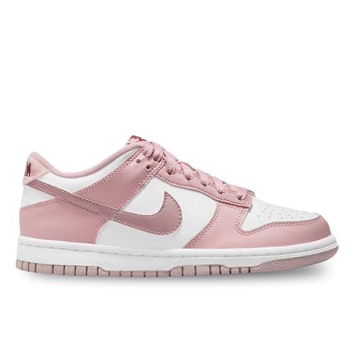 Nike Dunk Low Big Kids' Shoes (DO6485-600, Pink Glaze/White/Pomegranate/Pink Glaze) Size 3.52