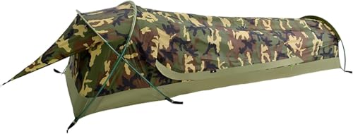 GEERTOP Ultralight 1-Person wasserdichtes Bivy Zelt, grün, im Freien Schlafsack, Camping Bivvy Bag Decke wiederverwendbar für Outdoor Camping, Wandern, wasserdicht (Tarnmuster)