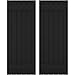 Ekena Millwork ARW101BB621X53BLH Americraft Six 2 Exterior Real Wood Joined Board-n-Batten Shutters (Per Pair), 21"W x 53"H, Black