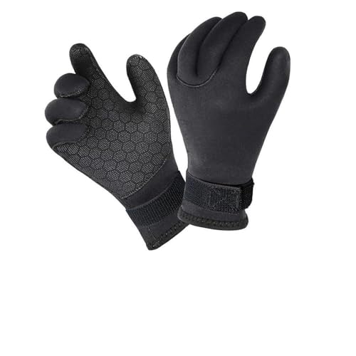Guantes De Buceo Traje de neopreno de 5MM y 3MM for hombre, guantes de invierno for buceo, esnórquel, remo, surf, kayak, canoa, pesca submarina, equipo de buceo Guantes Neopreno(5MM with Logo,M)