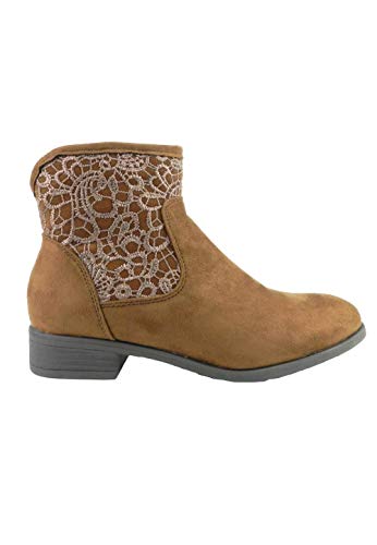 zapattu Oferta - Botín Bordado Marrón - Marrón, 37