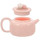Théière en céramique – cette théière moderne, ornée d'un motif floral pincé à la main, est un incontournable pour les amateurs de thé. théière compacte en céramique