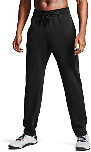 Under Armour Mens Rival Fleece Pants , Black (001)/Onyx White , Large