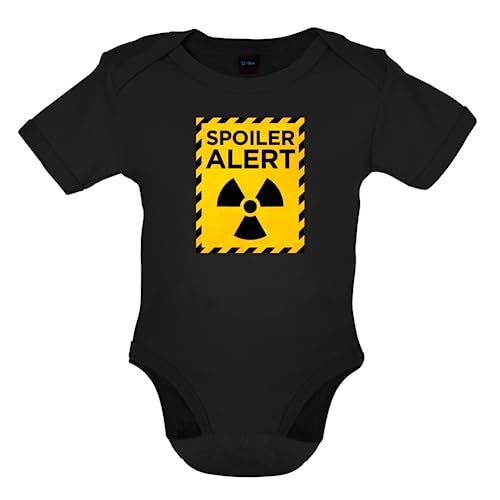 Dressdown Spoiler Alert - Organic Babygrow/Body suit - Black - 12-18 Months