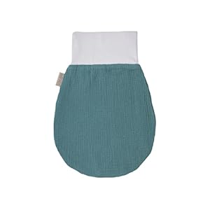 KraftKids Trappelzak mousseline nilblauw voor de lente / zomer van mousseline katoen verkrijgbaar in twee maten