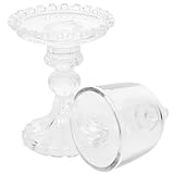 PACKOVE Elegante Glas Kuchenplatte mit Glasglocke und Hohem Fuß Dessertständer für Hochzeiten und Partys Praktische Aufbewahrung und Frische Präsentation von Kuchen