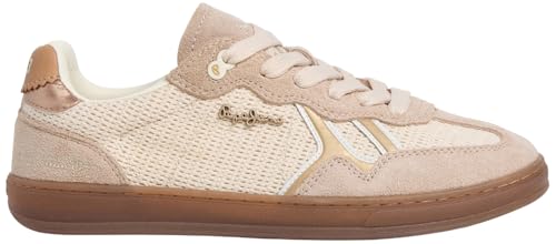 Pepe Jeans Ball Natural W, Sneak Mujer, Beige Crudo Blanco, 40 EU