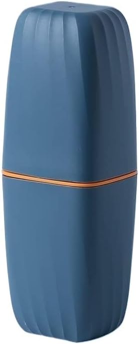 Toothbrush Holders,Toothbrush Holder Portable Toothbrush Toothpaste Holder Case Cup Box Outdoor Travel Camping Shaving Brush Organizer Stand Bathroom Accessories(Pink) (Ocean Blue)