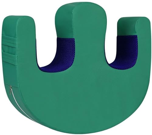 Almohadas multifuncionales para posicionadores de piernas para ancianos y pacientes postrados en cama, herramienta de apoyo en forma de U antidecúbito con asas, ideal para lactancia por turnos y