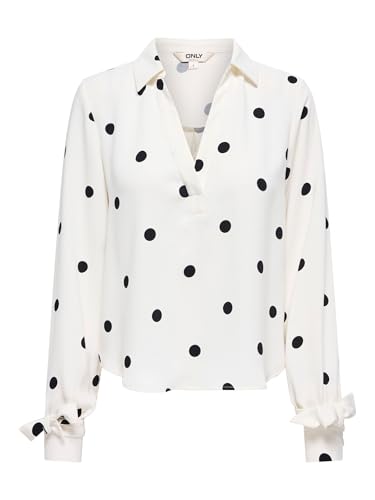 ONLY Onlbelem Bow Top Manches Longues Fluide et Confortable pour Femme