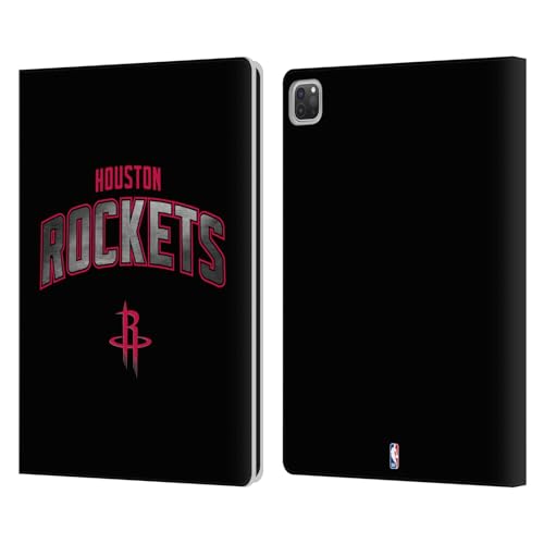 Coque iPad Pro 12.9 NBA Houston Rockets étui portefeuille cuir compatible 2022