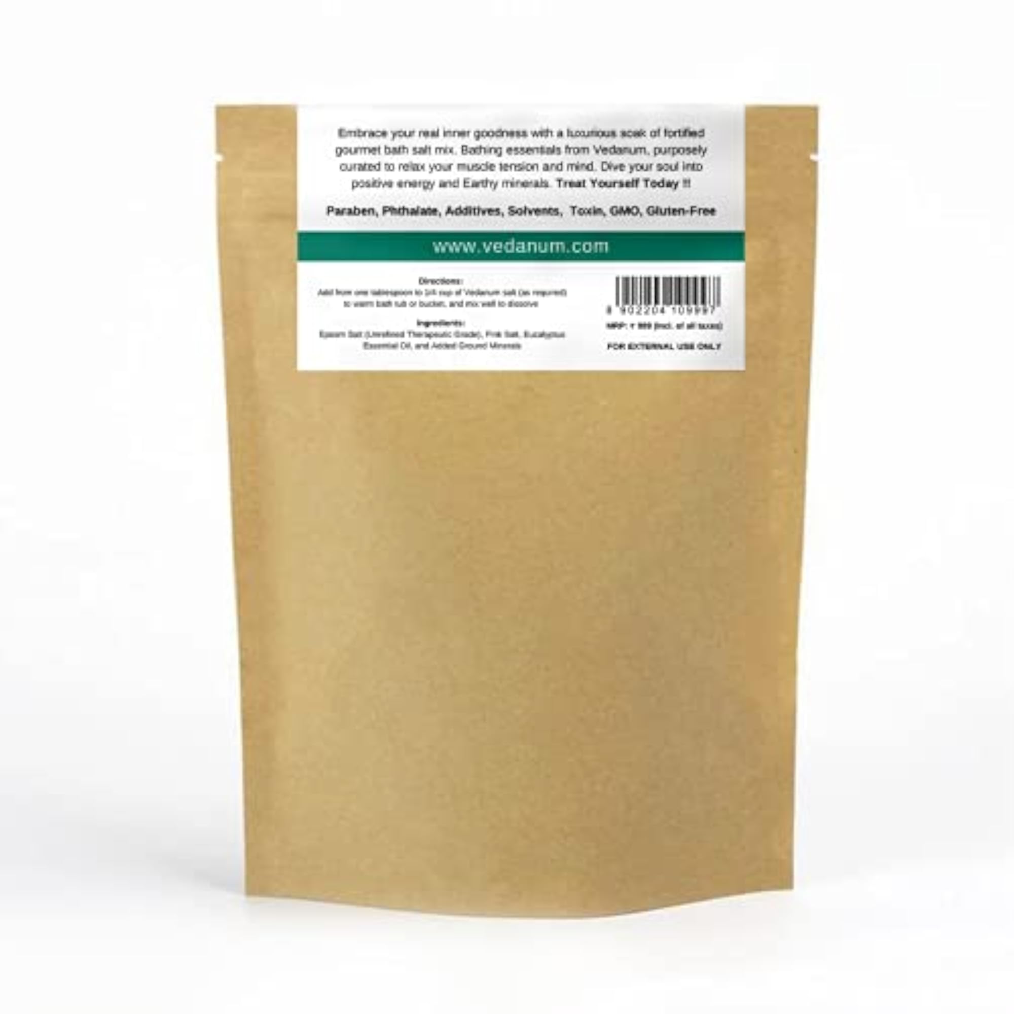 Fortified Epsom Bath Salt with Eucalyptus, 1kg