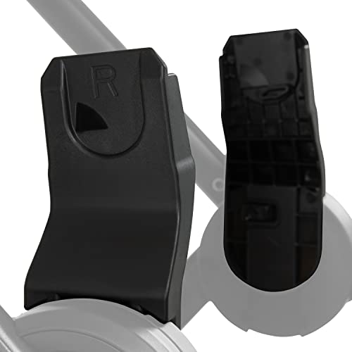 hauck Babyschalen Adapter Nur Kompatibel mit Walk N Care / Walk N Care Air Buggy und Drive N Care Autoschale sowie Ausgewählte Babyautositze anderer Marken (Schwarz)