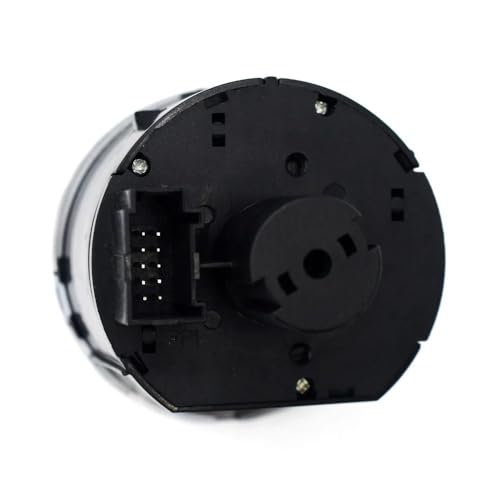 Interrupteur de commande de phares robuste avec bouton rotatif noir 1T0941431B