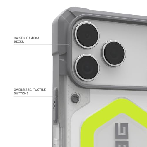 Image of Urban Armor Gear UAG Pathfinder Clear Magnetic Compatible, Rugged Shockproof Anti-Slip Military Grade Protective Case /Cover Designed for iPhone 17 Pro Max (2025) - Ash /Black