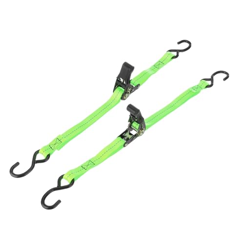 Sangles à cliquet PATIKIL vert 1763Lbs avec crochet en S pour bateau