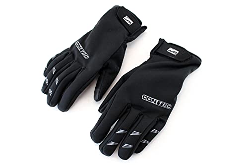 Contec Fahrrad Handschuhe - Frigid TR - Schwarz, Grau, Touchscreen fähig, Silikondruck für Guten Grip, Innenhandpolsterung, Frotteedaumen, E-Bike, S, M, L, XL, XXL, Größe:XXL Cover