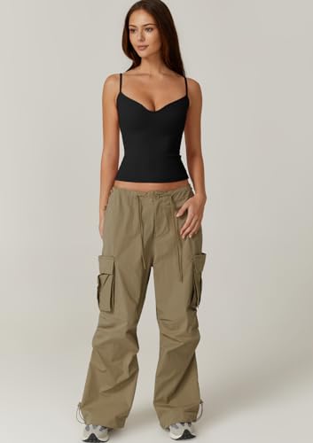 QINSEN Womens Spaghetti Strap Sweetheart Neck Sleeveless Top Slim Fit Going Out Camisole Basic Top4