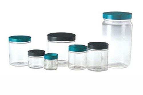 QORPAK - 8oz (240ml) Cl Tall Straight Sided RND w/58-400 G rn Therm F217 & PTFE Cap ATT, CS24