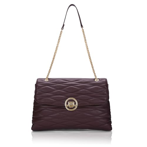 Image of Lavie Luxe Women's Monogram Wella 3-Compartment Satchel Handbag | Satchel Bag for Work | Ladies purse | Stylish Shoulder Bag | Gift For Women