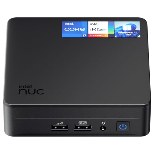 Intel Nuc 13 Pro Arena Canyon Mini Pc, Core I7-1360P, 16Gb Ram, 512Gb Ssd, Mini Computers Windows 11 Pro For Business Home Office, Support 8K/4K Quad Display/Wifi 6E/Bt 5.3/Thunderbolt 4(Nuc13Anki7)