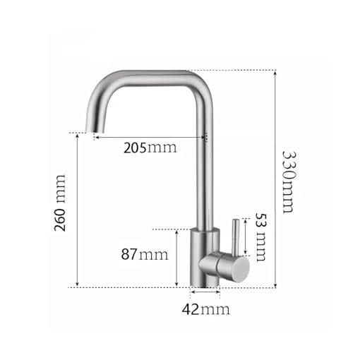 Robinet de cuisine pivotant 360 mitigeur évier noir et or eau chaude froide