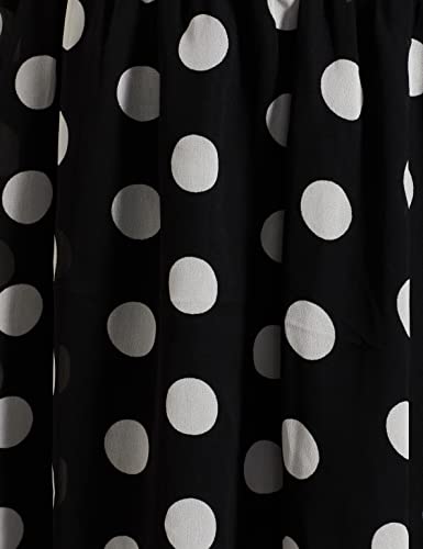 Image of Max Women Polka Dot Print Top with Tie-Up Neck