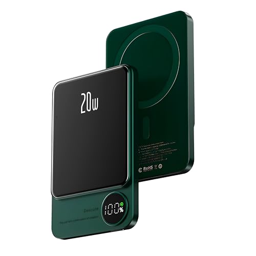 PULSE® Nueva Batería Externa Inalámbrica Magnética 5 000 mAh   Carga Rápida para iPhone y Samsung   Compatible con MagSafe, Inducción   Pantalla LED   Diseño Compacto y Ligero