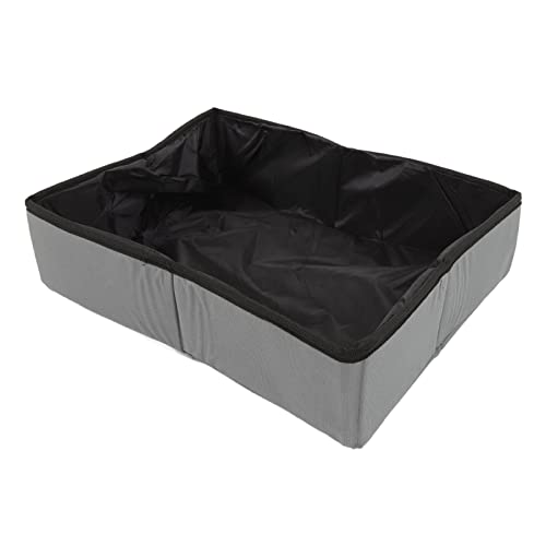 Arenero Plegable para Gatos de Tela Portable Gris miniatura 3