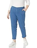 JUST MY SIZE Women's Apparel Women's Plus Size Stretch Pull On Jean, Light Stonewash, 2X Petite