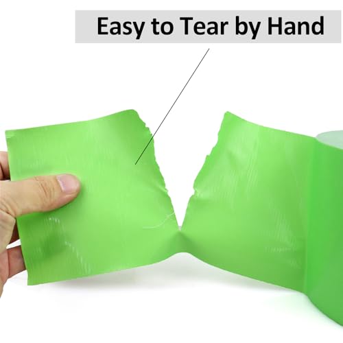 Image of BOMEI PACK 4inch Wide Green Duct Tape, Heavy Duty Strong Waterproof Industrial Color Duct Tape 9.0mil x 4inch x 60yds for Packing and Repairing