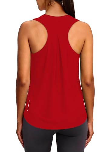 Image of XIEERDUO Tank Top for Women Racerback Sleeveless Workout Tops Loose Fit Yoga Running Gym Shirts for Women