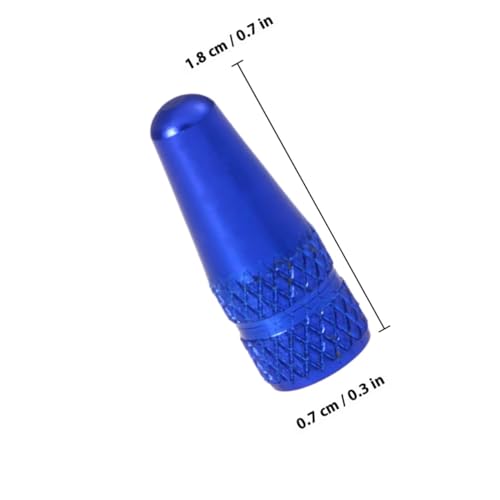 6 Und. Tapones de válvula azules para bicicleta miniatura 2