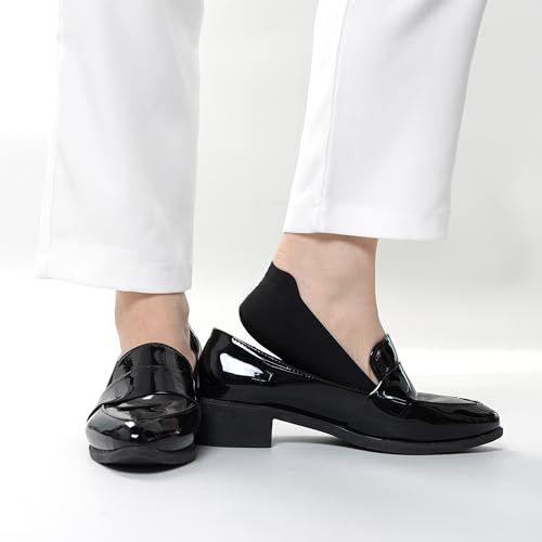Image of No Show Socks for Women, Non Slip Nylon Thin Footies Invisible Silky Low Liner Socks for Loafers Flats 6 Pairs