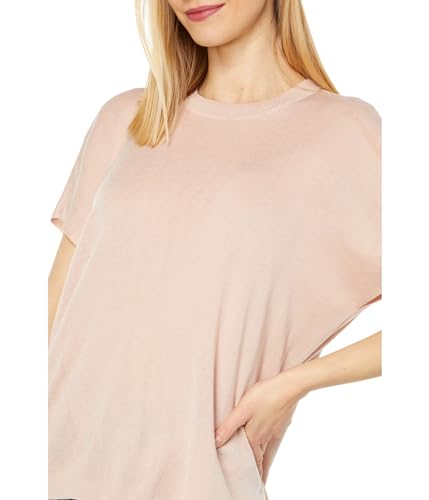 Image of Calvin Klein Womens Lightweight Crew Neck Everyday Short Sleeve Comfortable Poncho
