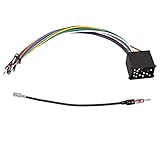 RED WOLF Radio Stereo Wire Harness + Antenna Adapter Connector Plug Kit Replacement for BMW 1988-2002 528i/E46/325/323/328i/5/3