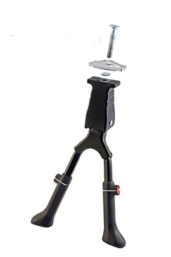 Caballete CENTRAL DOBLE Regulable Pata de Cabra de Aluminio para Bicicleta de 24