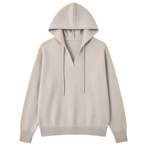 Sweaters for Women Oversized Knit Hooded Sweater Warm Cozy Pullover Tops - image 5