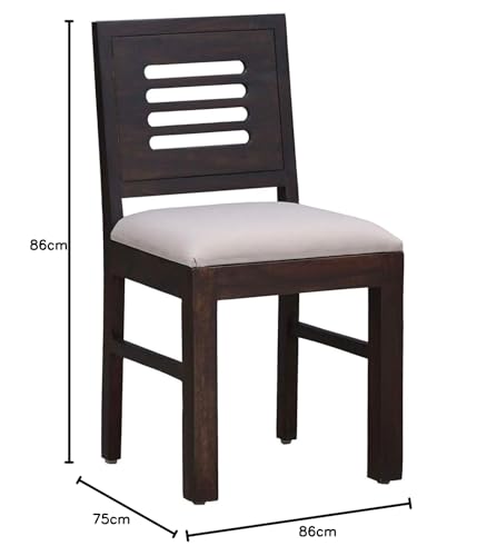 Image of Sheesham Wood Dining Table 4 Seater with Chairs /Dining Table /Sheesham Wood /Walnut Finish