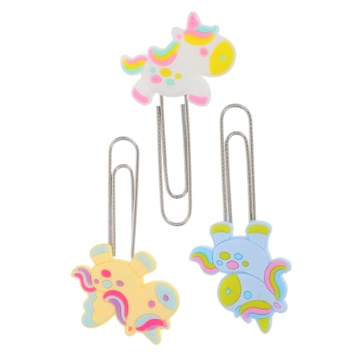 AGFELO 3個 かわいいしおりホルダー ブックマーク フォルダ クリエイティ