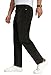 TEGIAS Men's Corduroy Pants Fashion Slim Casual Dress Pants,Brown 36