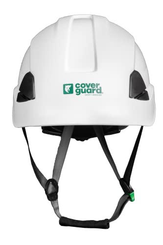 COVERGUARD Casque de Travail en Hauteur Altai Pro Blanc, Coque ABS et jugulaire 3 Points, EN397 / EN50365 / -30° - Protection EPI