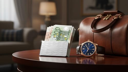 Noble regalo para hombre clip de billetes personalizable de plata 7