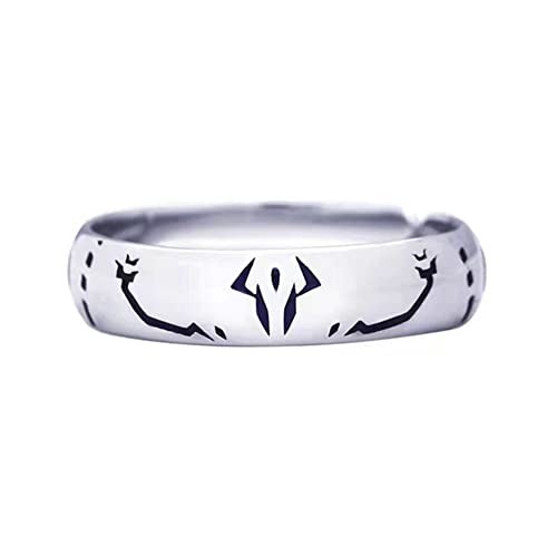 VNYIGDJS Jujutsu Kaisen Ring 925 Sterling Silver Adjustable Ring Anime Yuta Okkotsu Couple gift