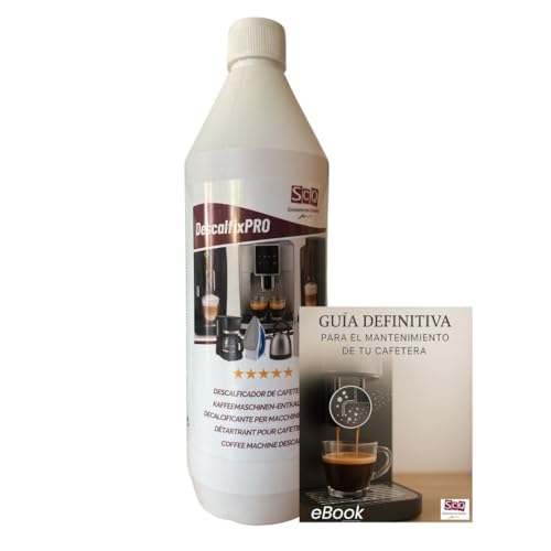 Descalcificador para Cafeteras 1L | Eliminador de cal | Compatible con todas marcas | desincrustante antical cafeteras, plancha, hervidores | eBook guia mantenimiento cafeteras | limpiador de cal