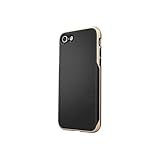SaharaCase Trend Series Case for Apple iPhone SE (2nd Gen 2020 & 3rd Gen 2022) with [ZeroDamage Screen Protector] Rugged Grip [Shockproof Bumper] (Black Gold)