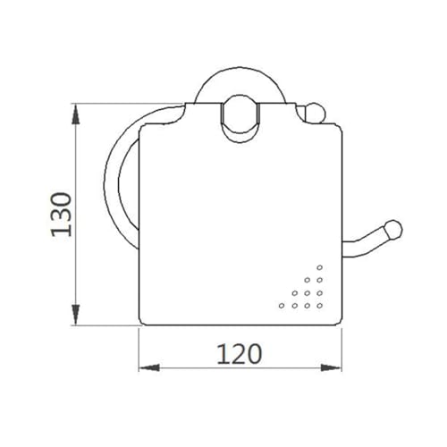 Portarrollos de papel higiénico dorado contra espacios aburridos 6