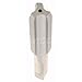 Hertel Straight Flute Tap, 1/2-13 UNC, 3 Flute, Bottoming Chamfer, High-Speed Steel, Bright Finish, 1-21/32