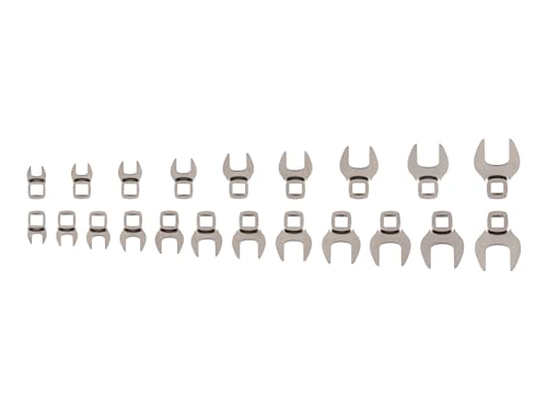 TEKTON 3/8 Inch Drive Flare Nut Crowfoot Wrench Set, 21-Piece | WCF93301